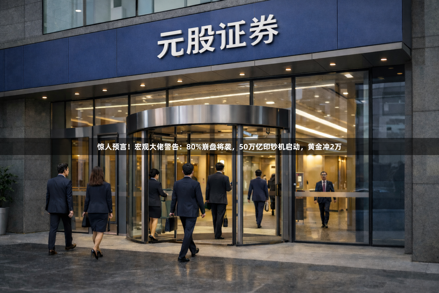 惊人预言!宏观大佬警告:80%崩盘将袭,50万亿印钞机启动,黄金冲2万