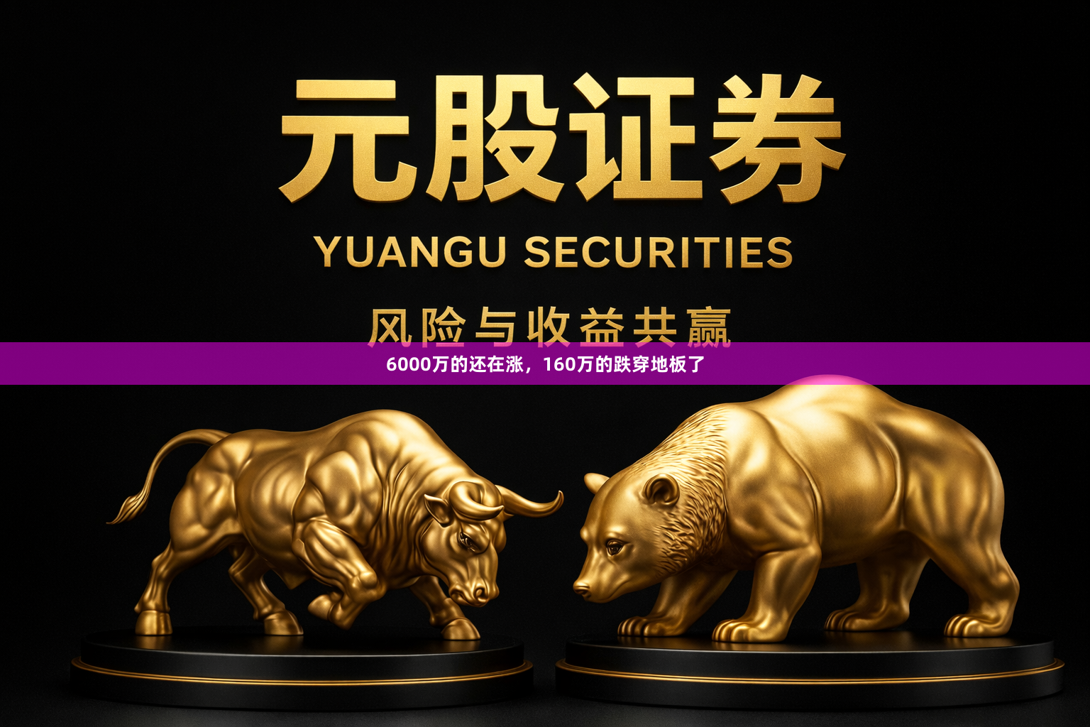 6000万的还在涨,160万的跌穿地板了