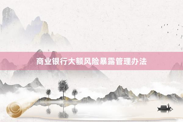 商业银行大额风险暴露管理办法