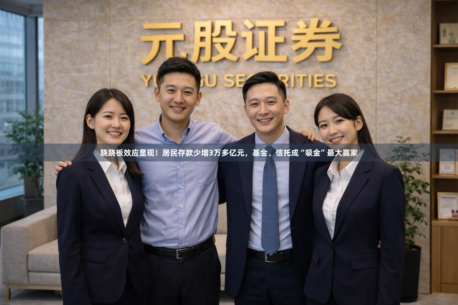跷跷板效应显现！居民存款少增3万多亿元，基金、信托成“吸金”最大赢家