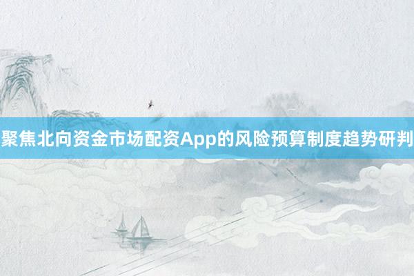 聚焦北向资金市场配资App的风险预算制度趋势研判